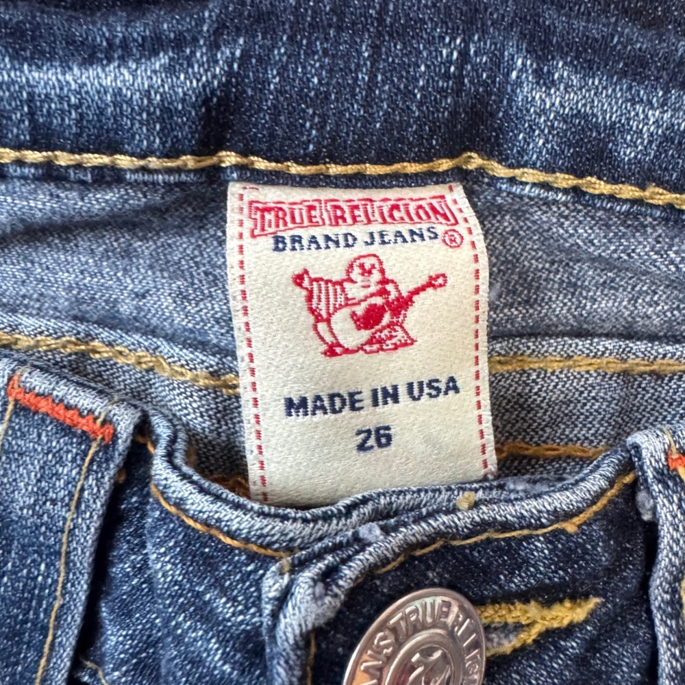Vintage True Religion Billy Low Rise Bootcut Jeans Women's Size 26 Y2K - Picture 4 of 7